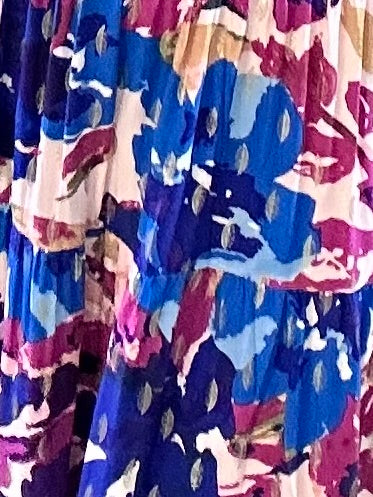 Purple Smudge Midi Dress