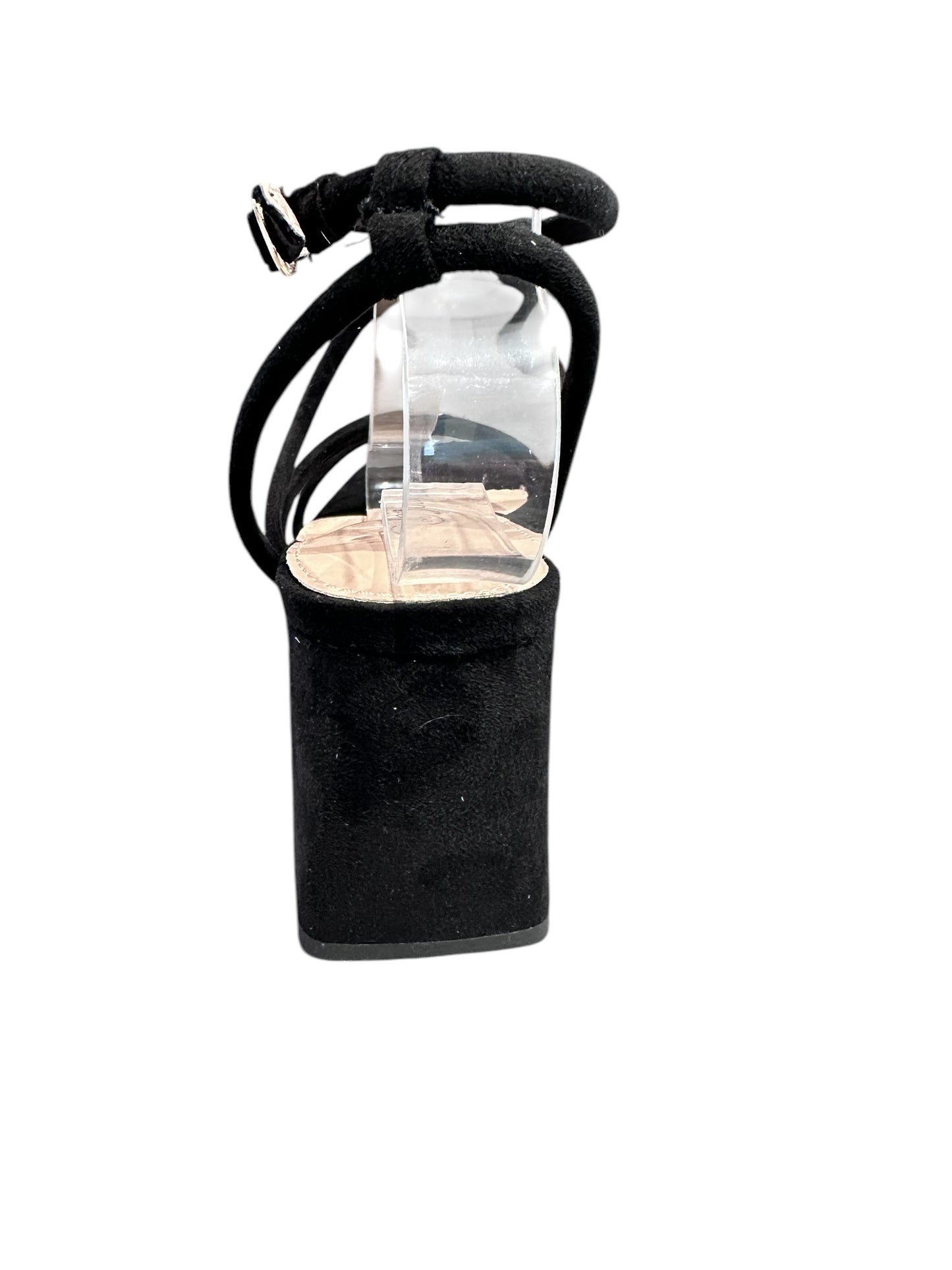 Black Block Heel Sandal