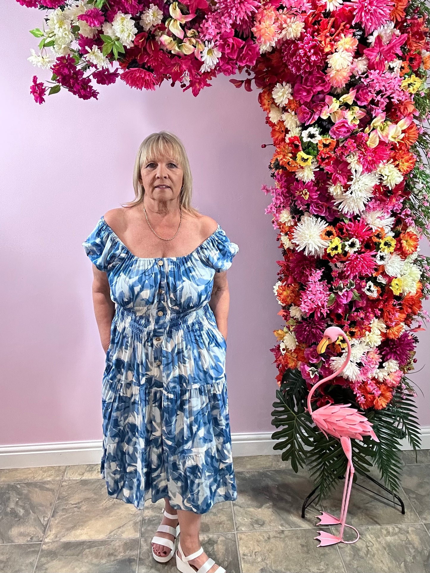 Blue Lagoon Midi Dress