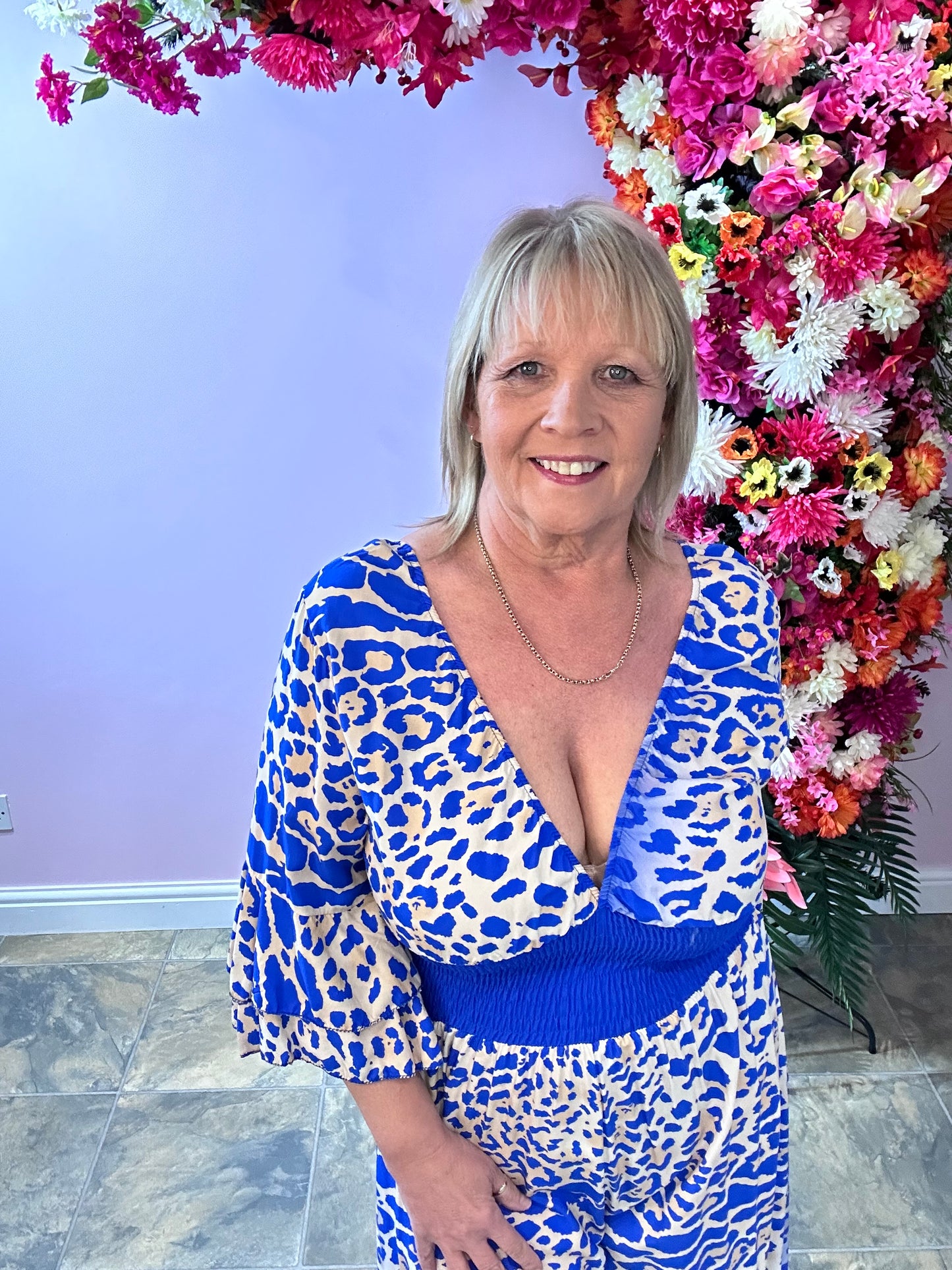 Jumpsuit Blue Leopard
