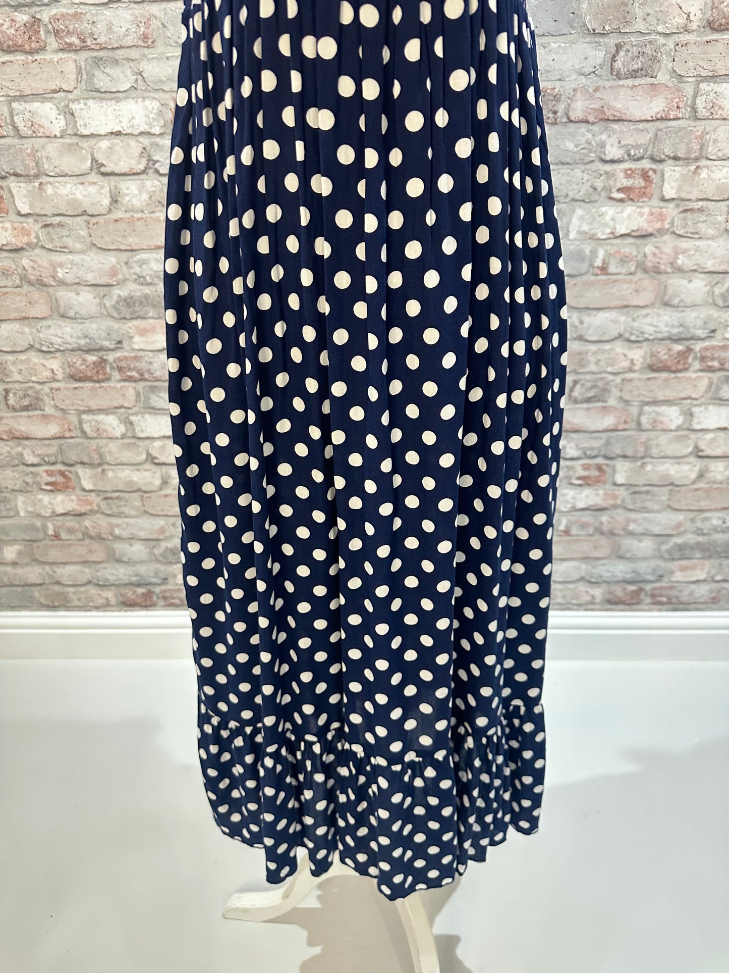 Polka dot midi dress