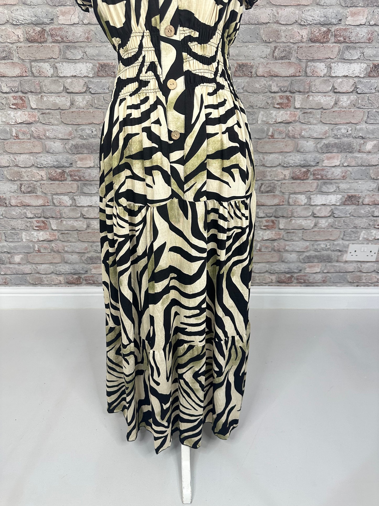 Zebra magic maxi dress