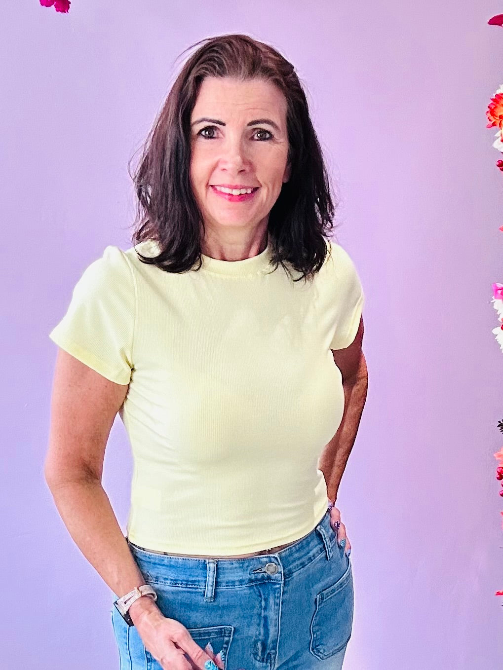 Ribbed T-shirt