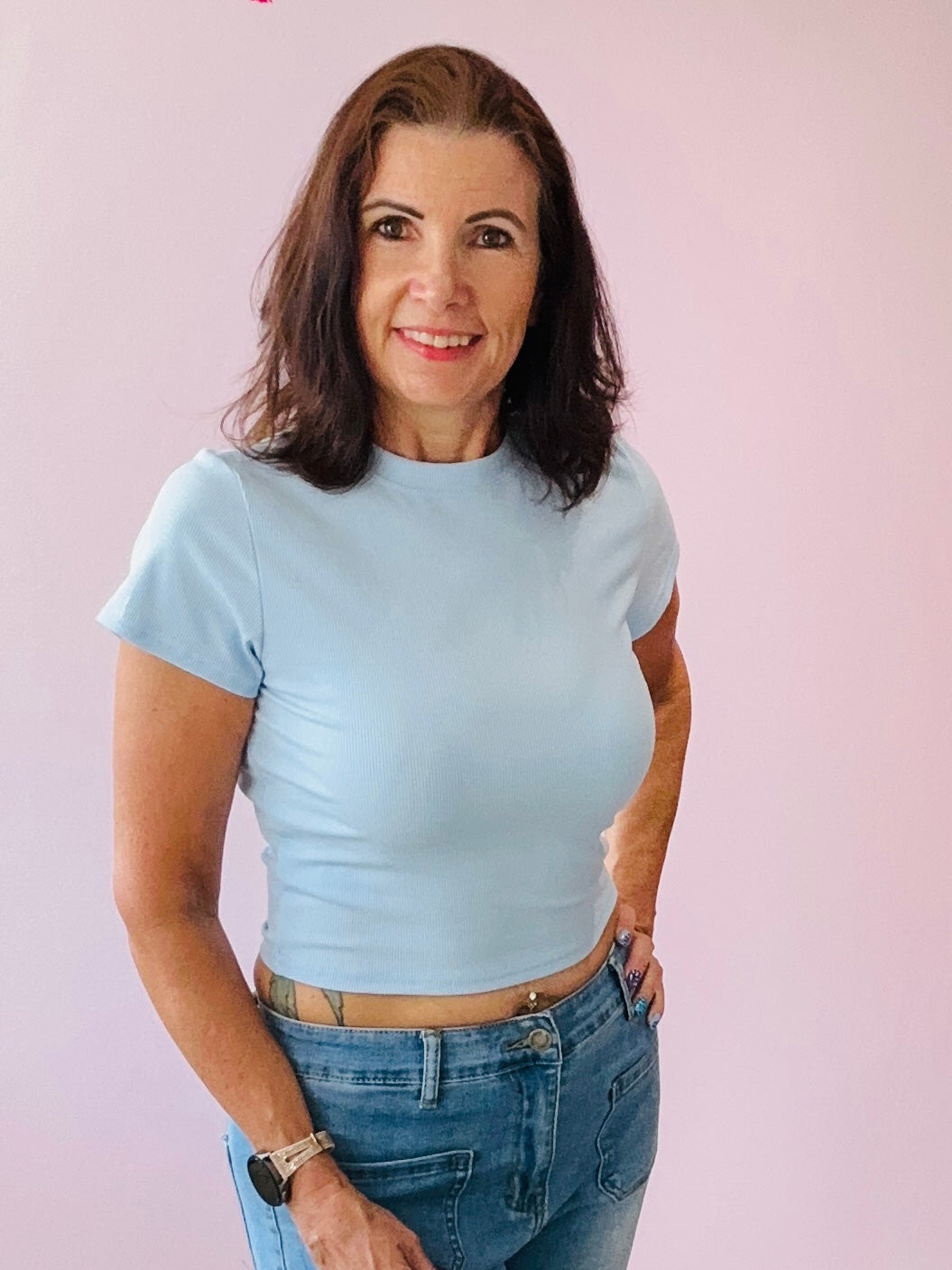 Ribbed T-shirt