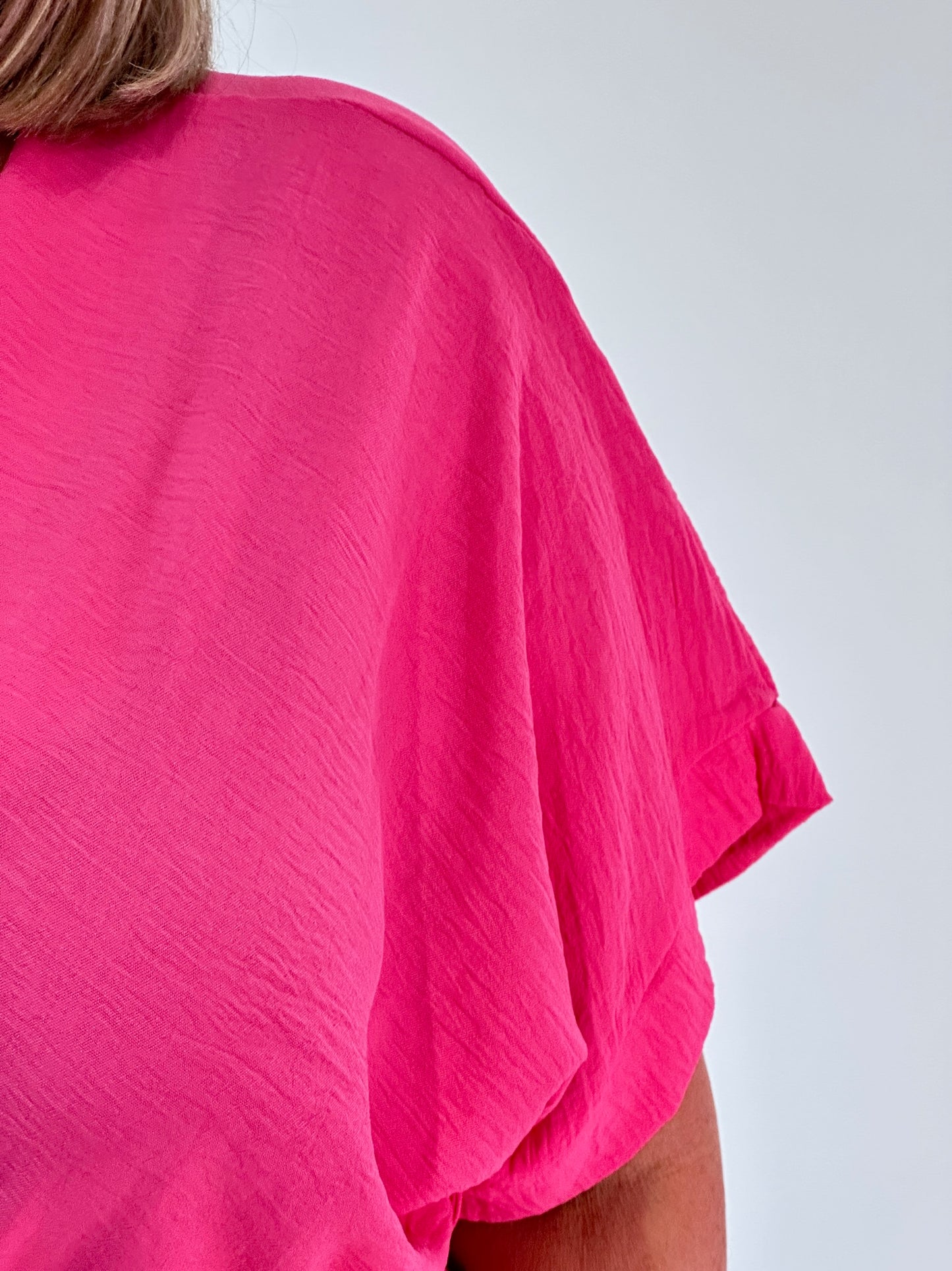 Flamingo Pink Pleated Jump suit