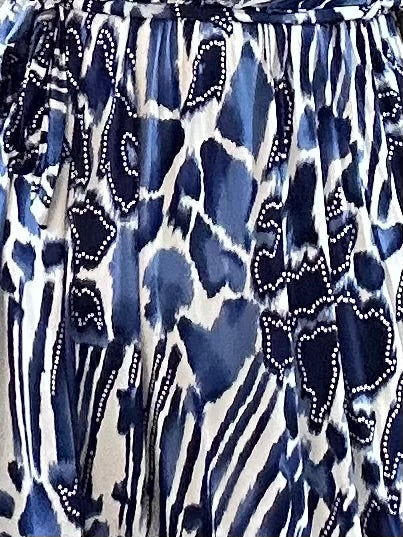 Blue leopard dress