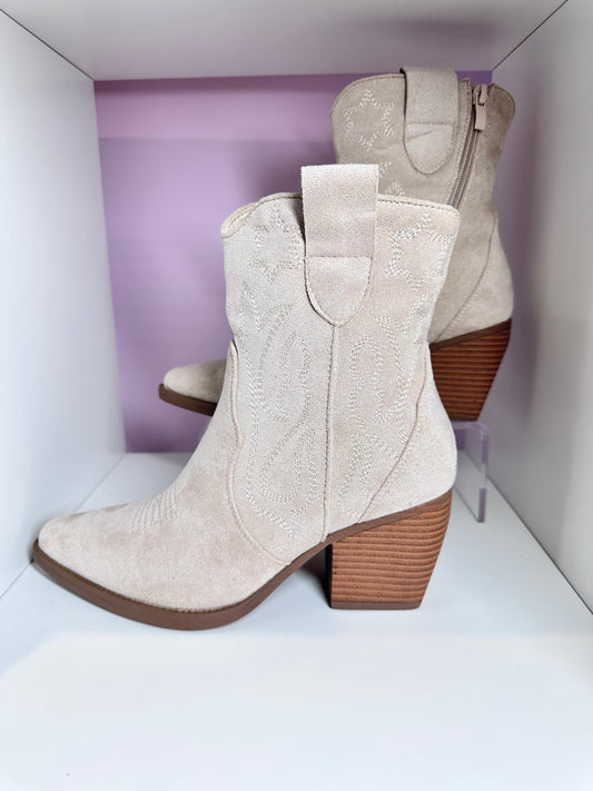 Cowboy boots Beige