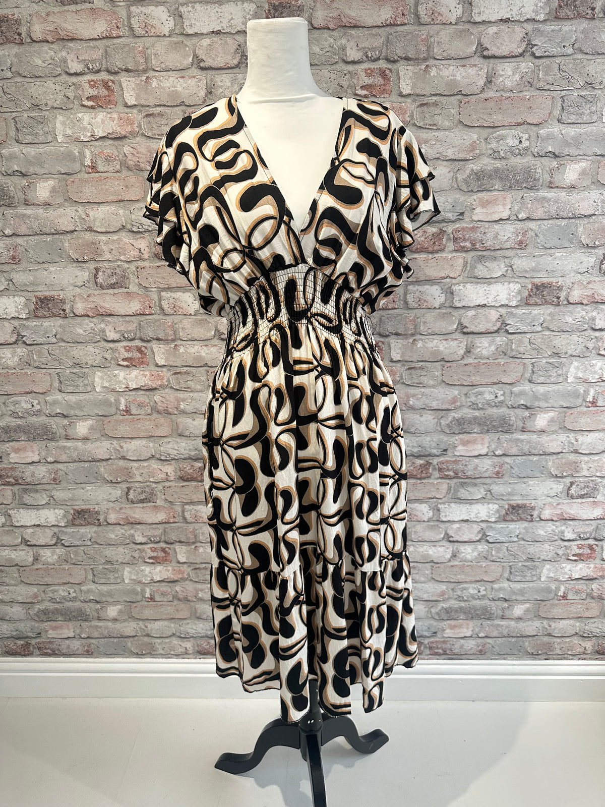 V Neck magic midi dresses