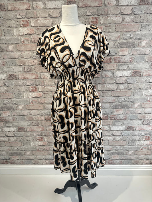 V Neck magic midi dresses