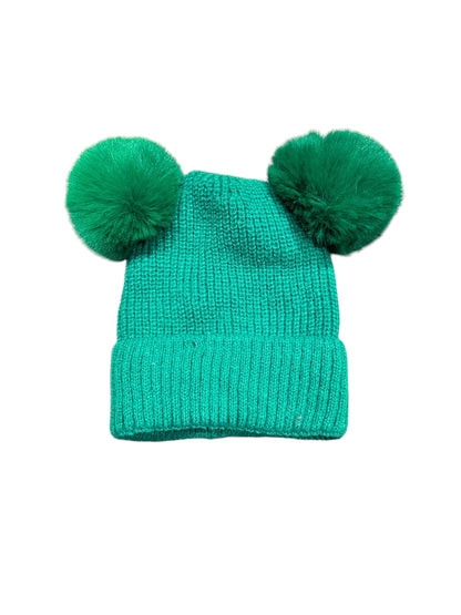 2 PomPom Ribbed Hat