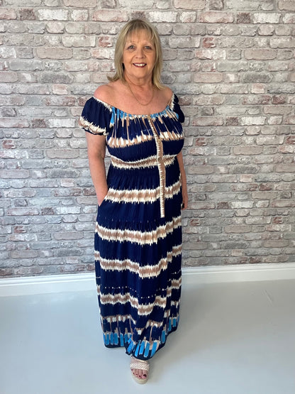 Tie- dye magic maxi dress