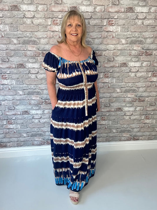 Tie- dye magic maxi dress