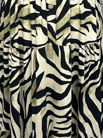Zebra magic maxi dress
