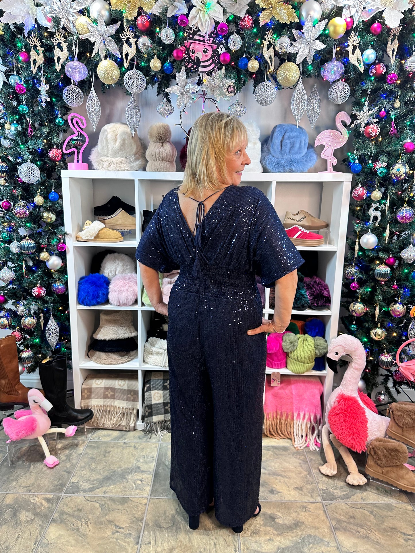 Sara Sequin Jumpsuit