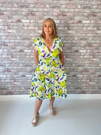 V Neck magic midi dresses