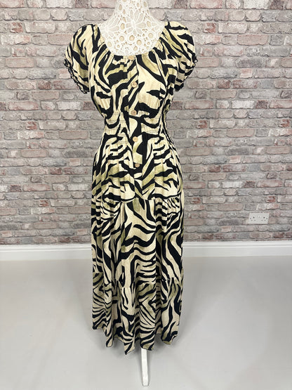 Zebra magic maxi dress