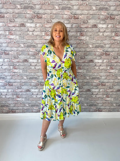 V Neck magic midi dresses