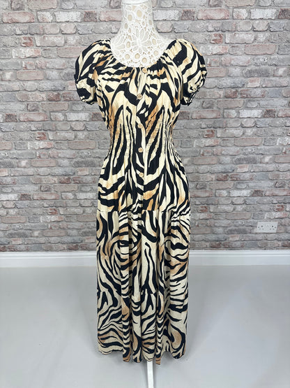 Zebra magic maxi dress
