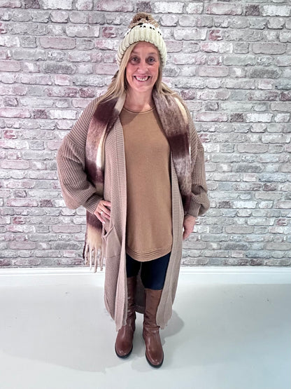 Bella Balloon sleeve cardigan