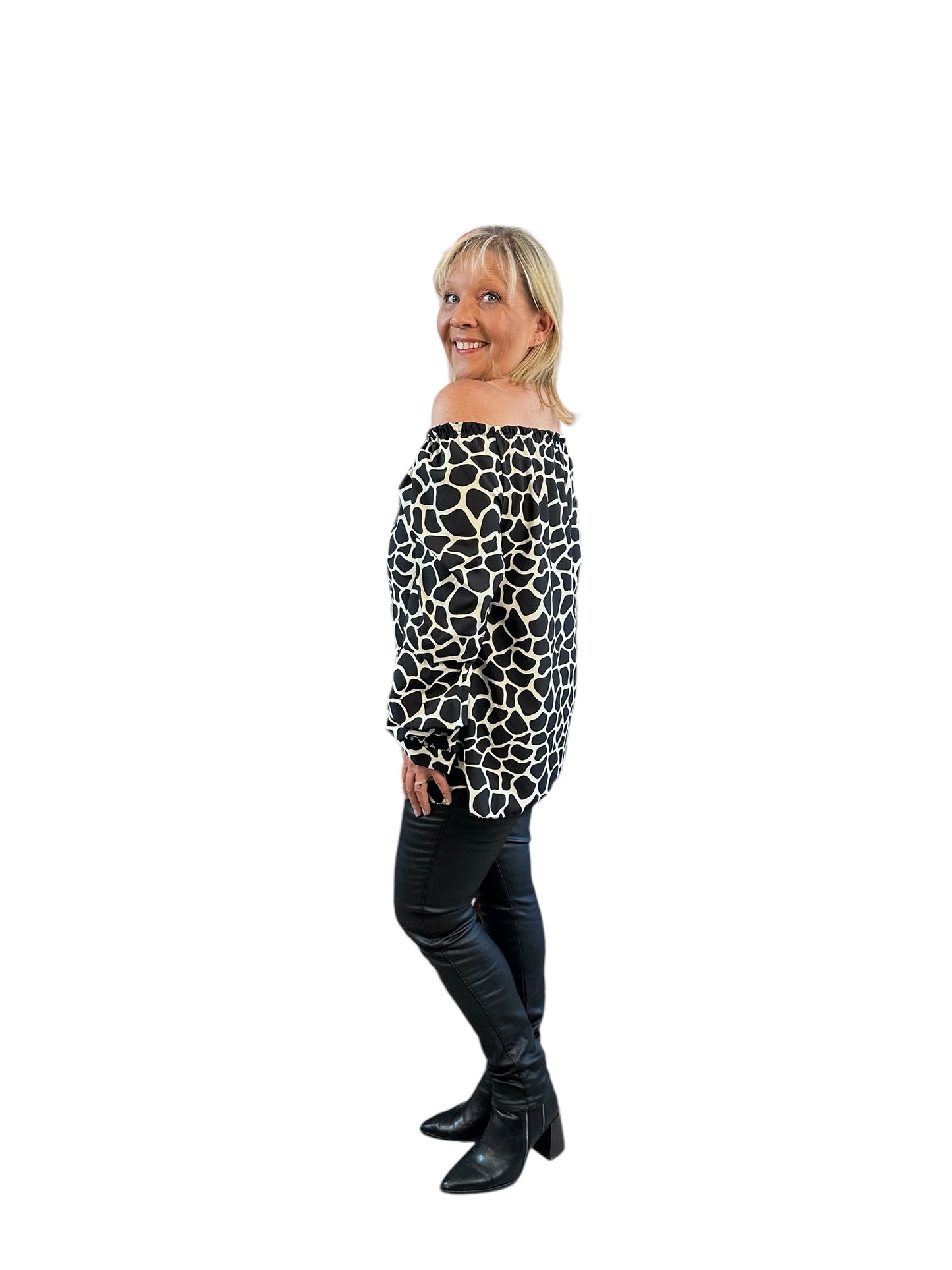 Giraffe Bardot Top