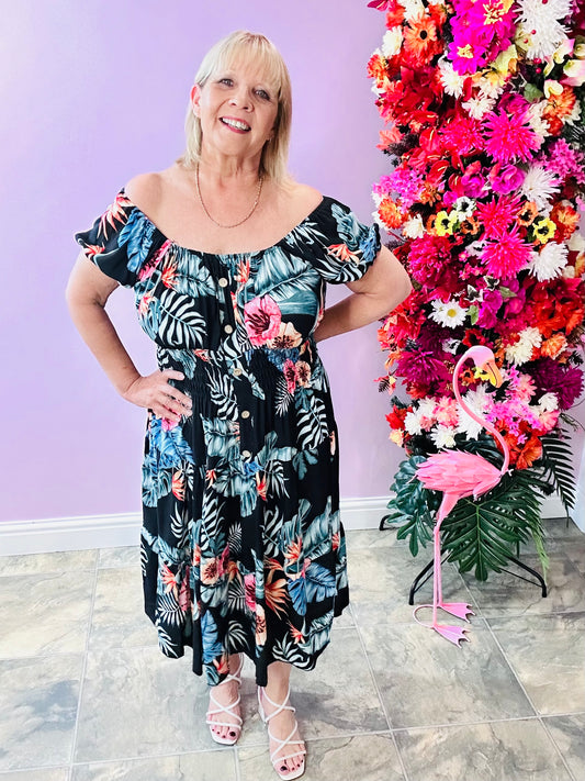 Midnight Fern Dress