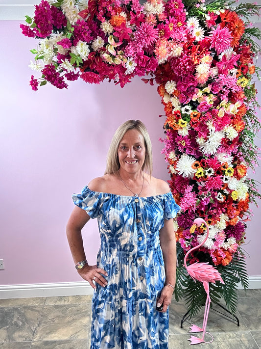 Blue Lagoon Midi Dress