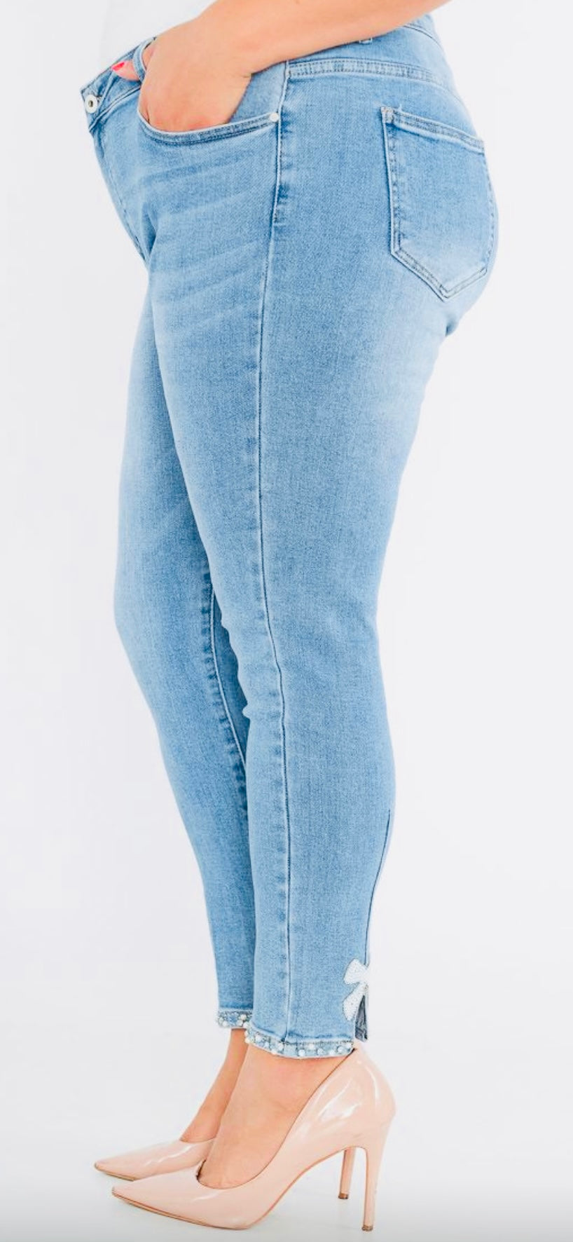 Pearl Bow Jeans