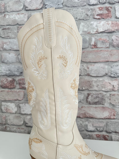 Embroidered cowboy boots