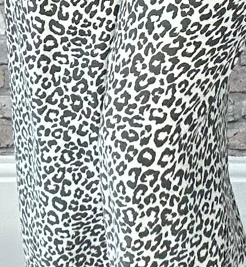 Olive leopard trousers