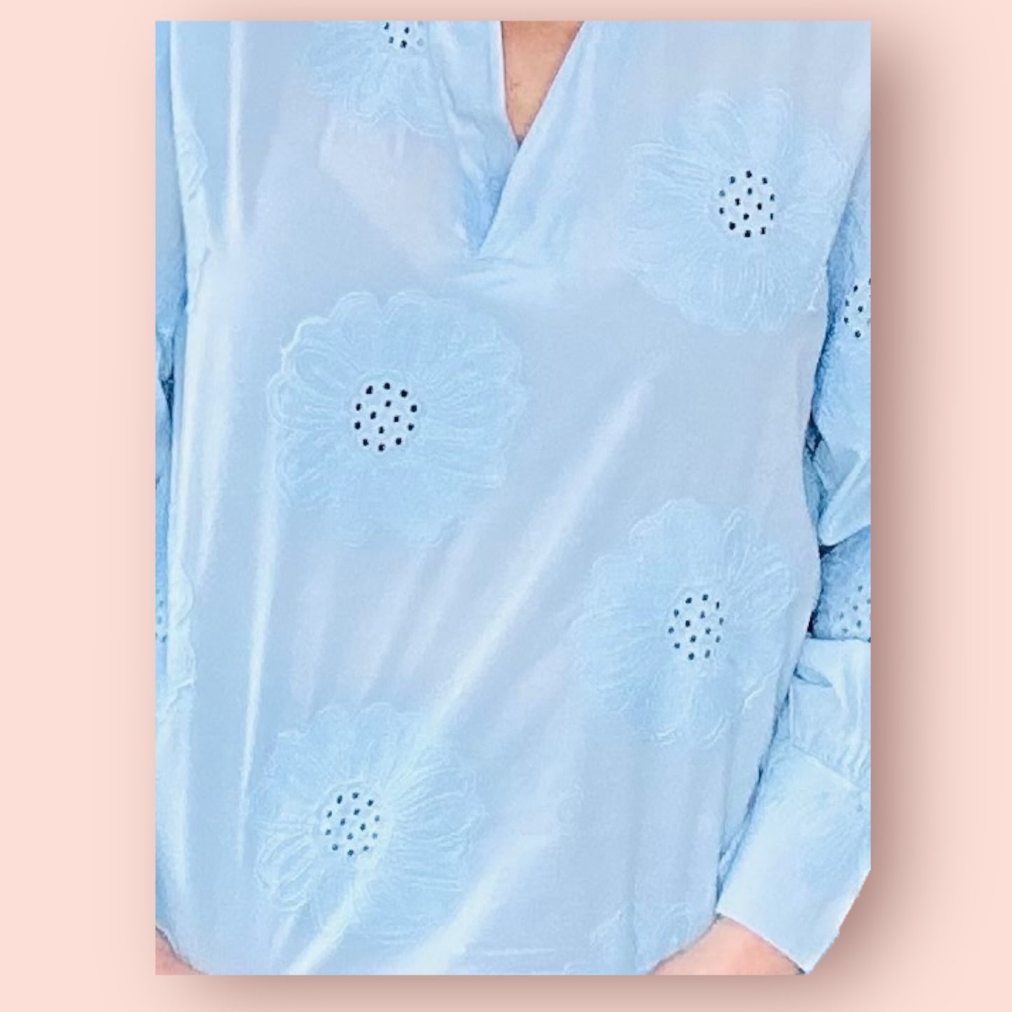 Flower Shirt Baby Blue