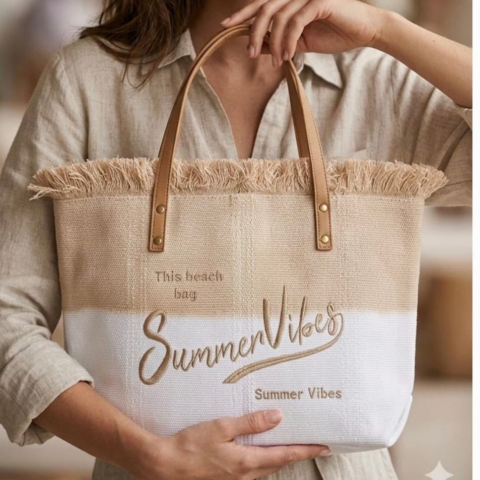 Summer vibes beach bag