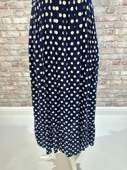 Polka dot midi dress
