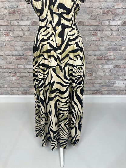 Zebra magic maxi dress