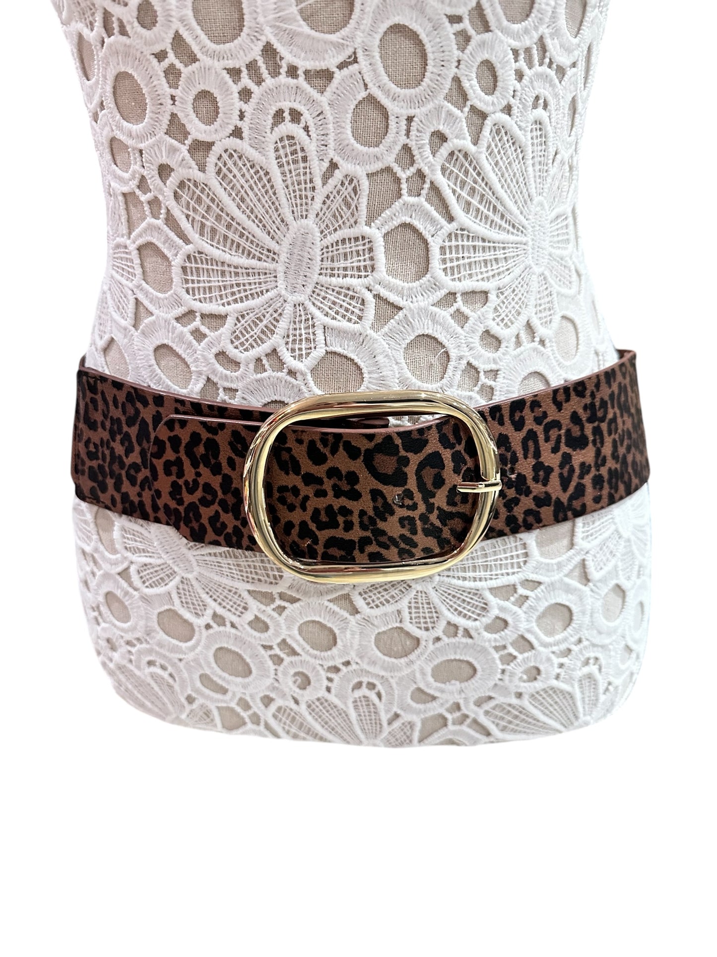 Leopard Belt Brown