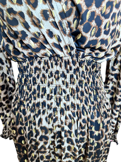 Slinky Leopard Midi