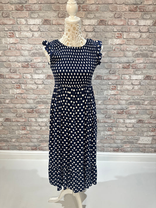 Polka dot midi dress