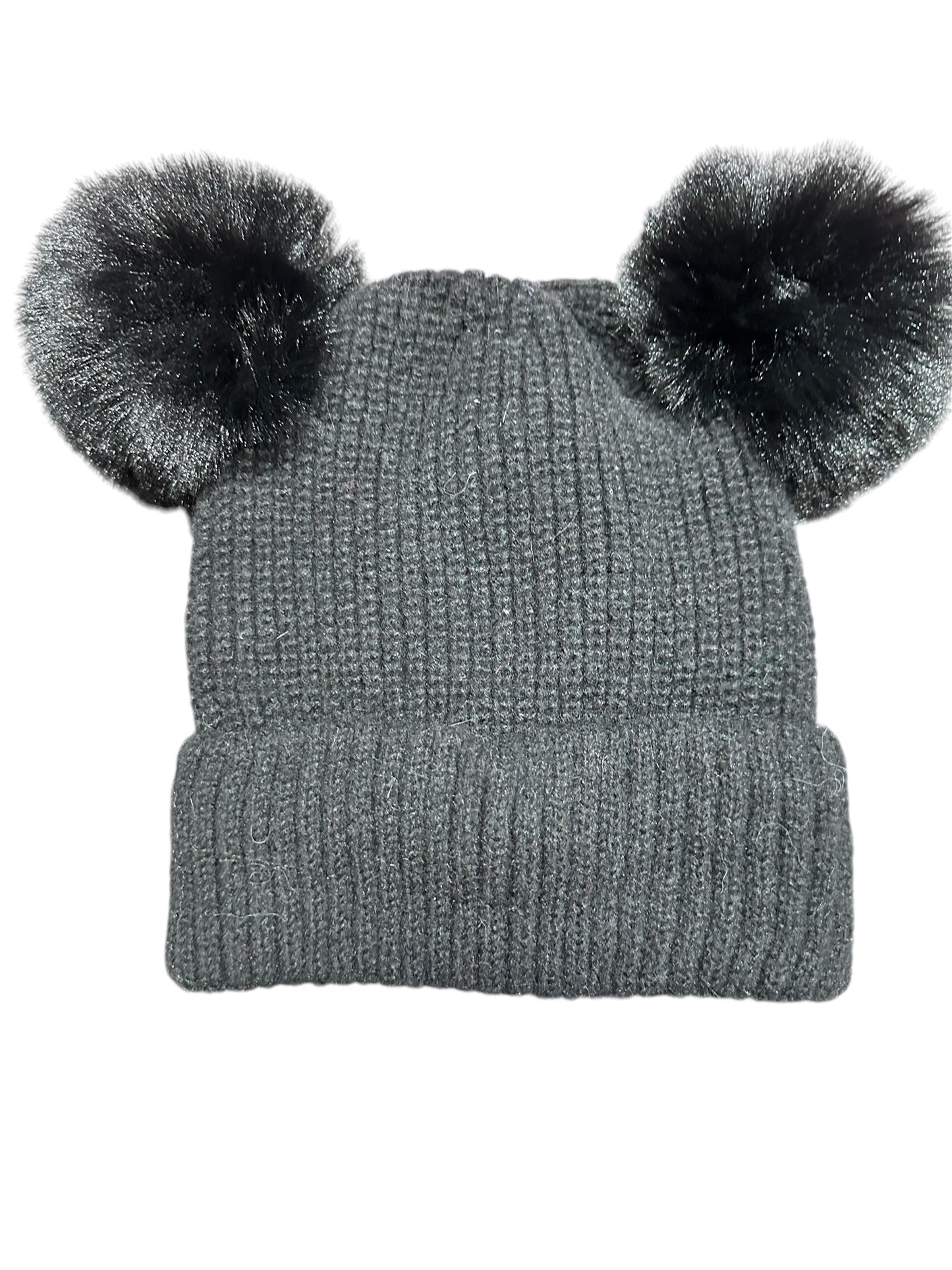 2 PomPom Ribbed Hat