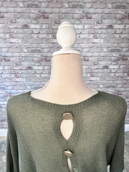 Button Back Jumper