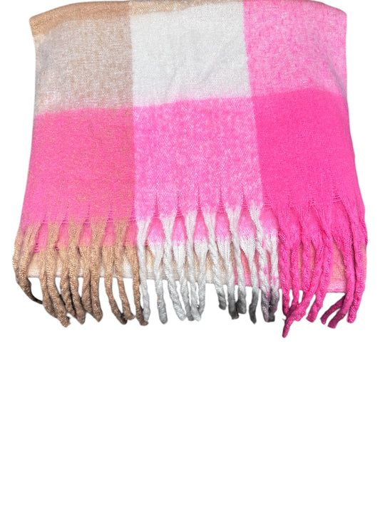 Blanket scarf Pink