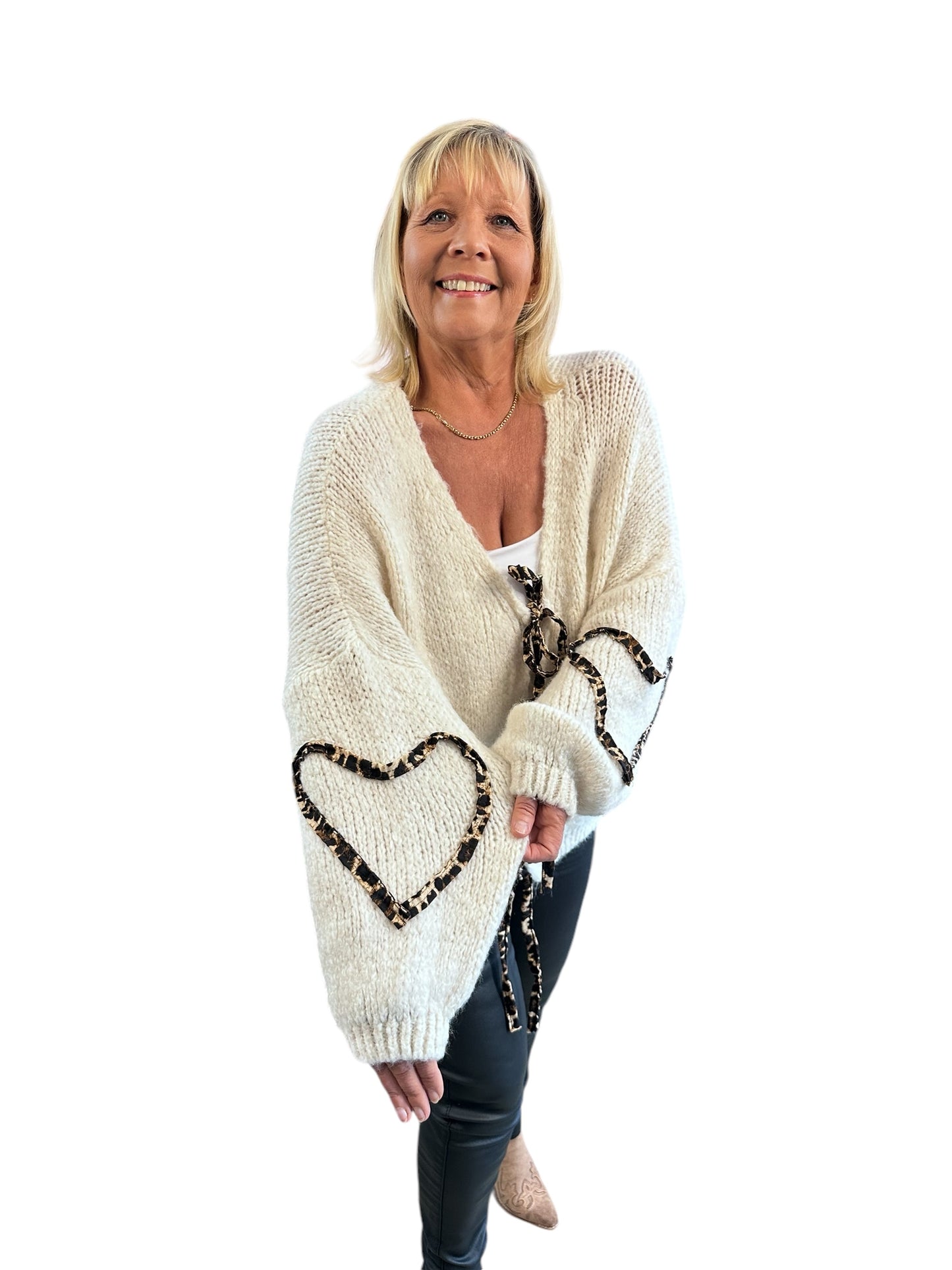 Leopard Heart Cardigan & Free Lottie leggings