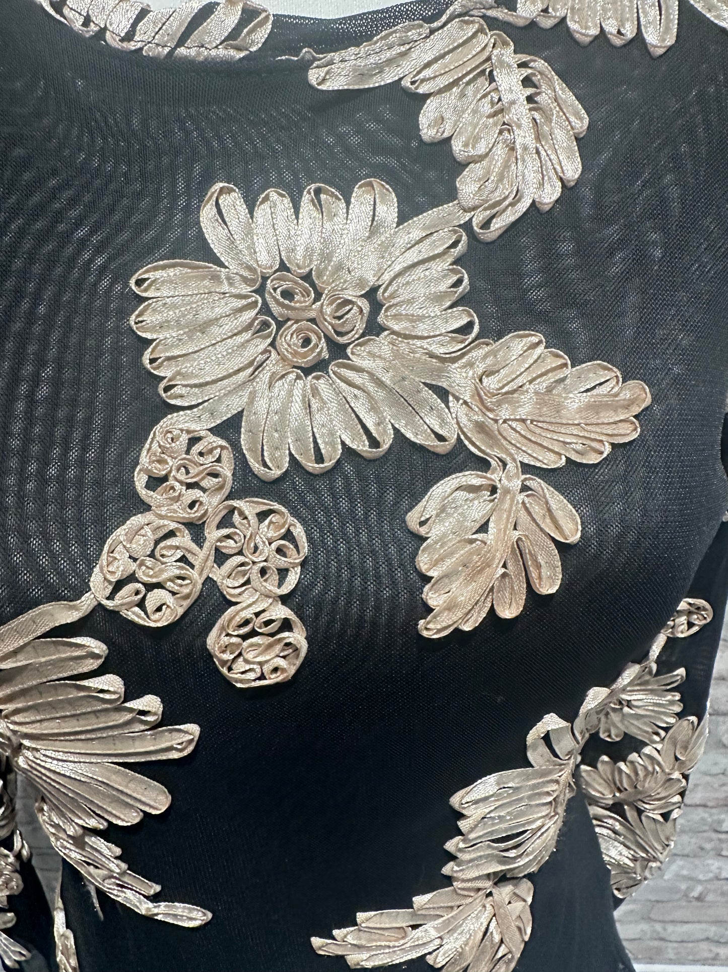 Flower mesh top