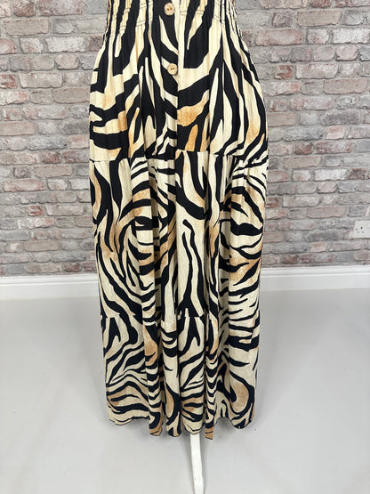 Zebra magic maxi dress