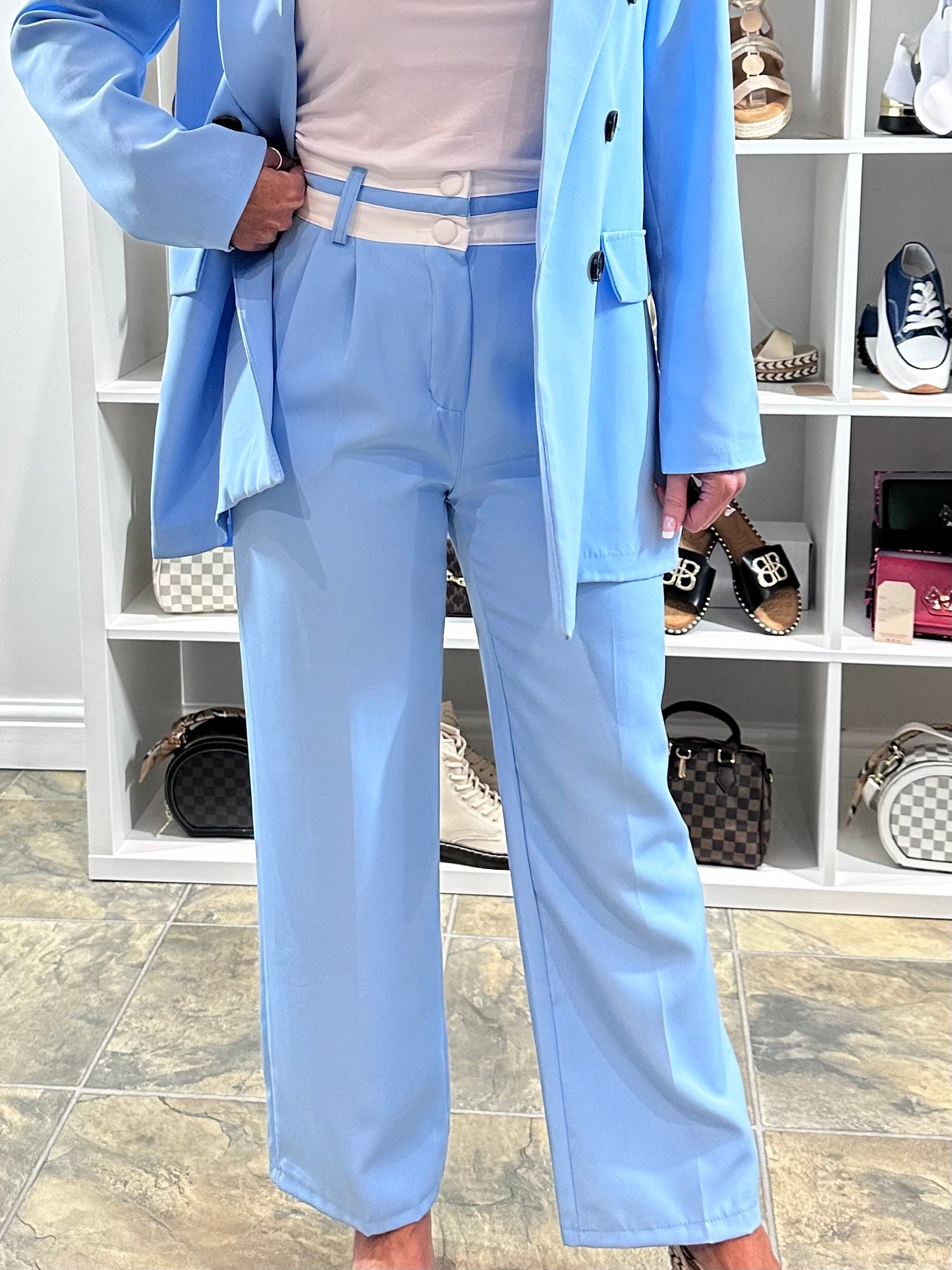 Powder Blue Trousers