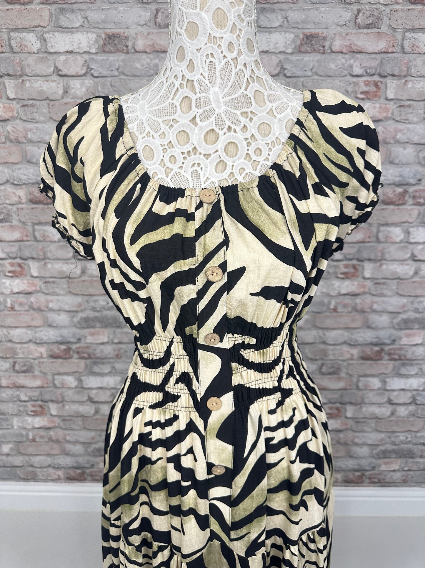 Zebra magic maxi dress