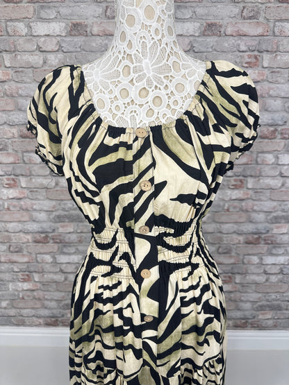 Zebra magic maxi dress
