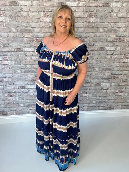 Tie- dye magic maxi dress