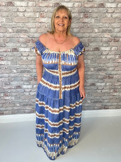 Tie- dye magic maxi dress