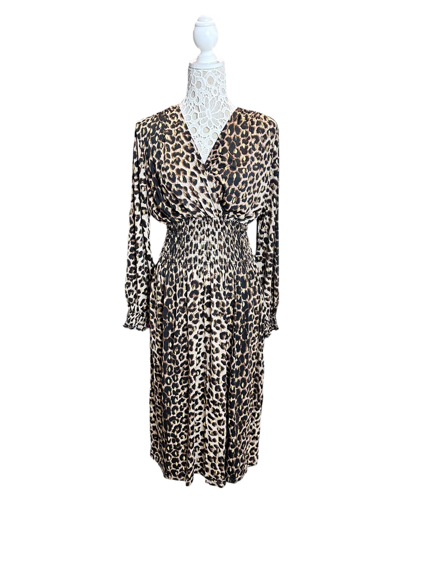 Slinky Leopard Midi