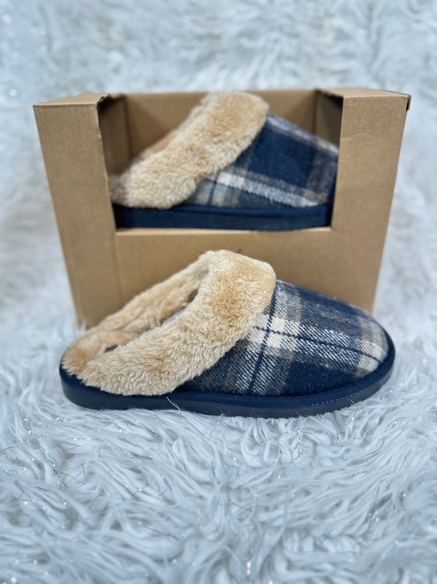 Boxed Mule Slipper